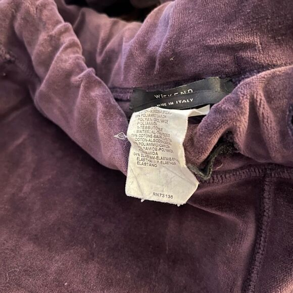 Maxmara weekend purple velour track suit, elegant and unusual! - Picture 11 of 12